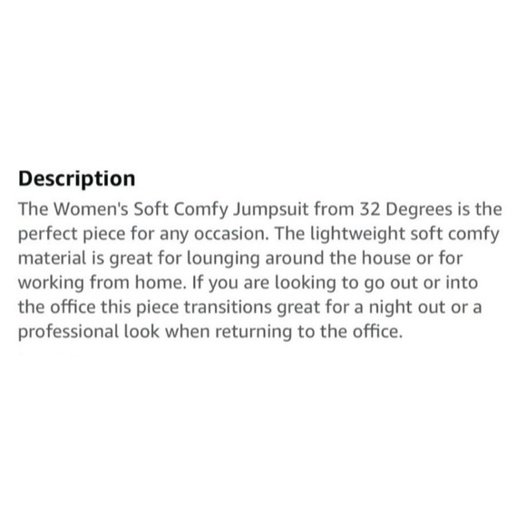 32 Degrees Jumpsuit NWOT - Picture 8 of 10